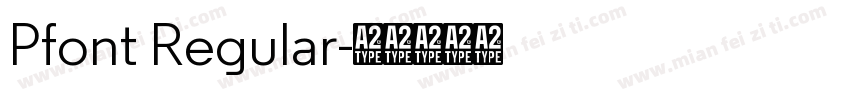 Pfont Regular字体转换
